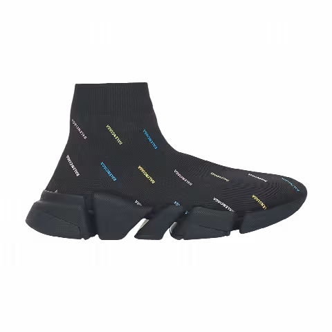 Balenciaga Speed 2.0 Sneaker 'All Over Logo - Black Multi'