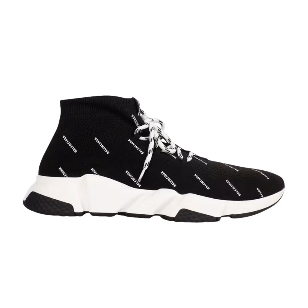 Balenciaga Speed Lace-Up All Over Print - Black