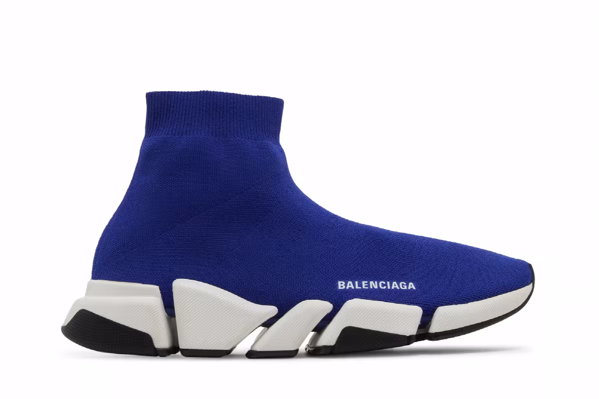 Balenciaga Speed 2.0 Sneaker Blue, view 2