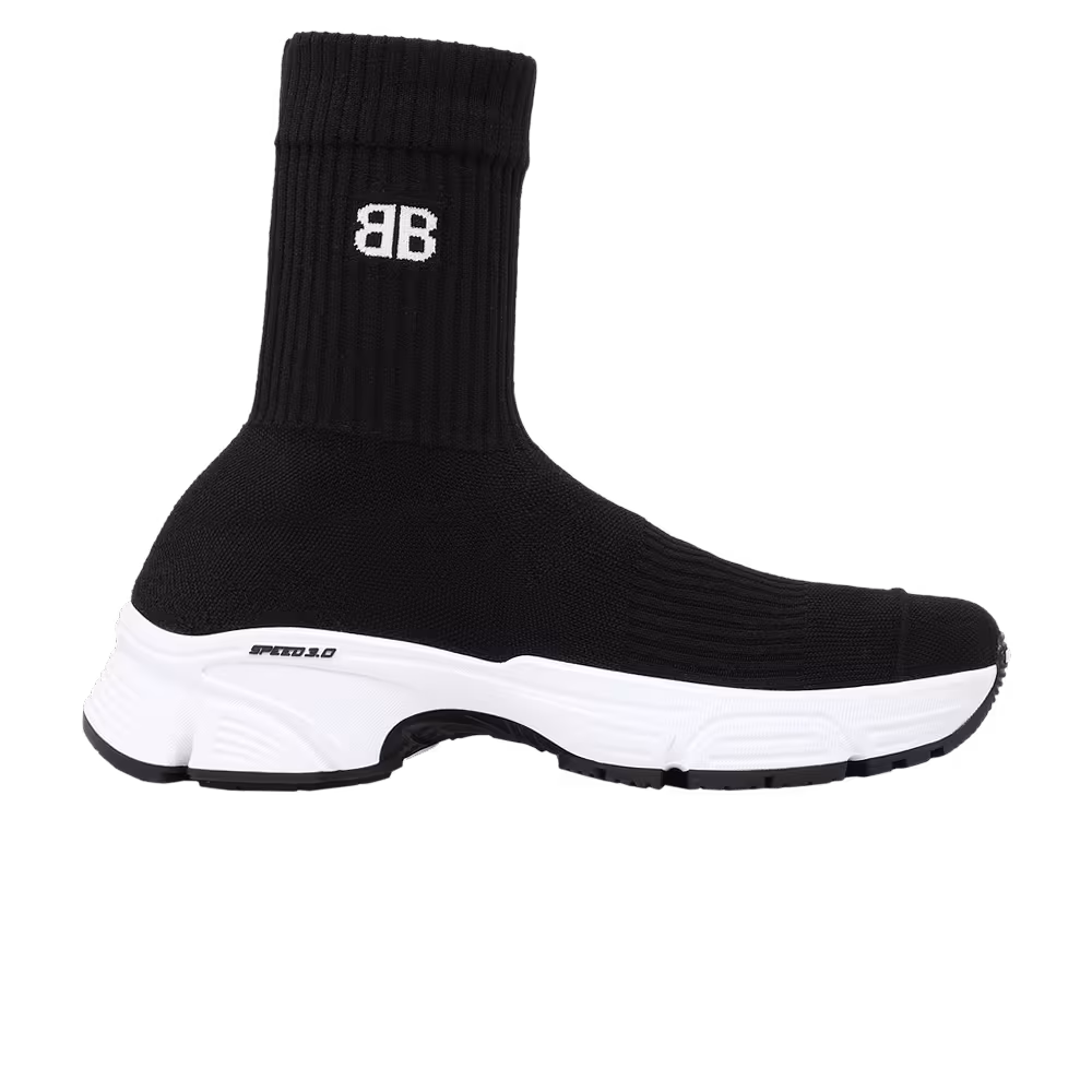 Balenciaga Women's Speed 3.0 Sneaker Black White