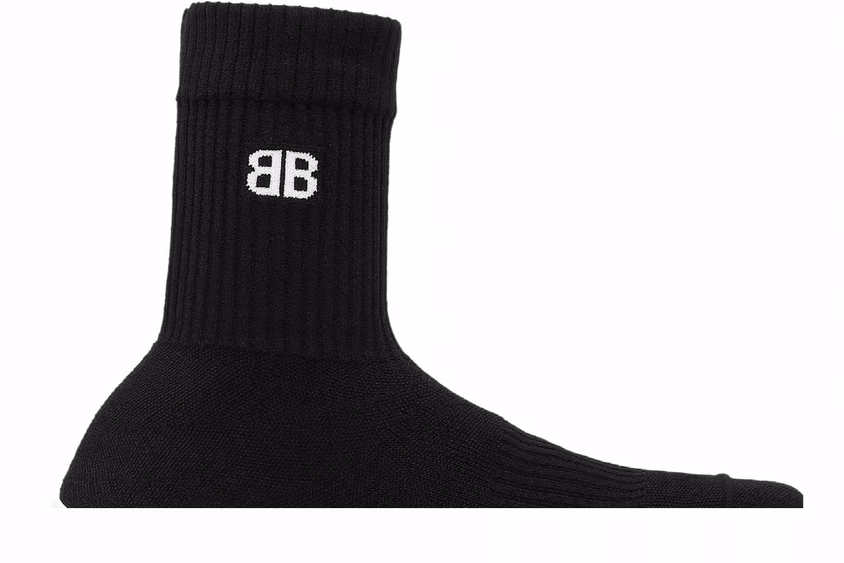 Balenciaga Women's Speed 3.0 Sneaker Black White, view 3