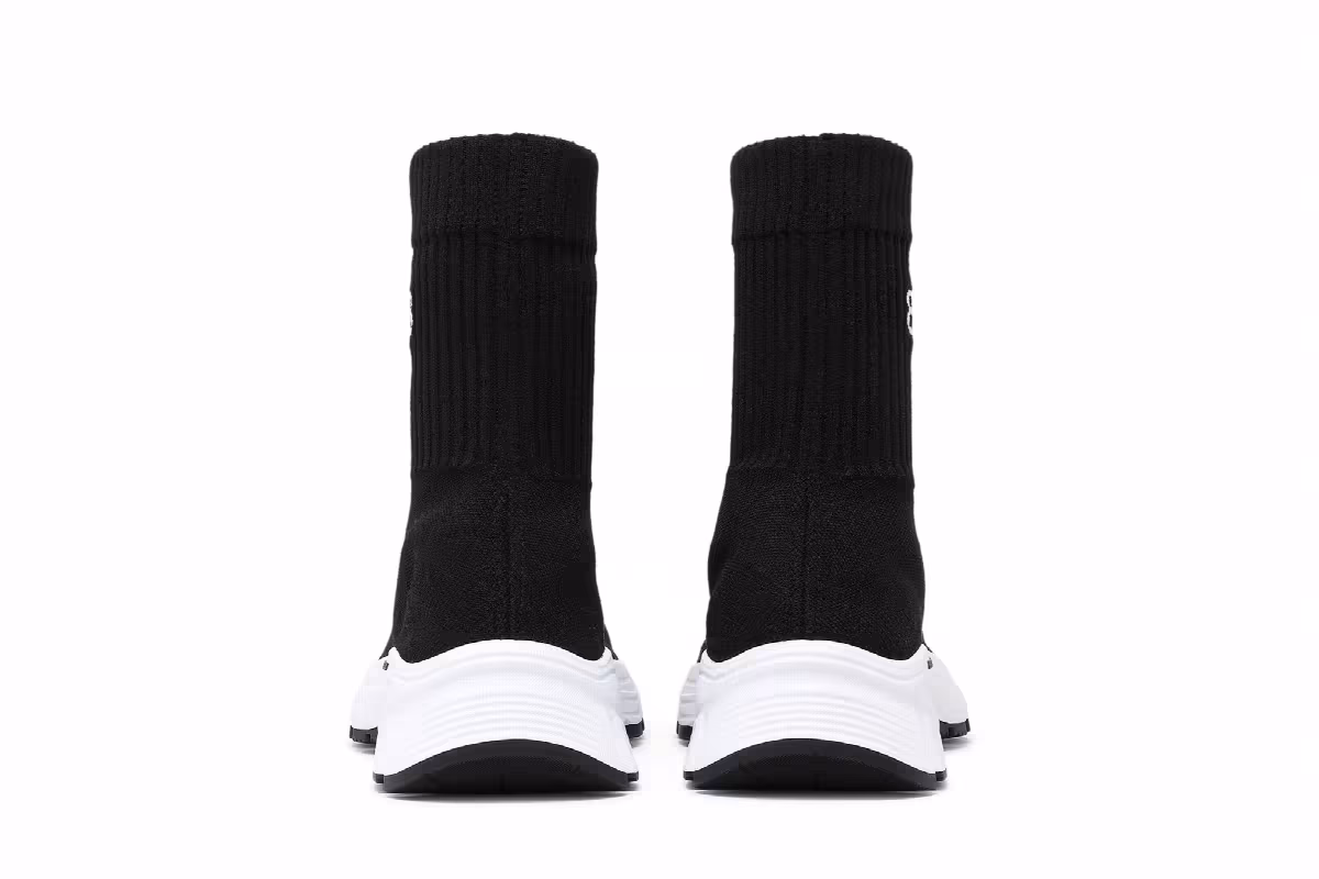 Balenciaga Women's Speed 3.0 Sneaker Black White, view 7