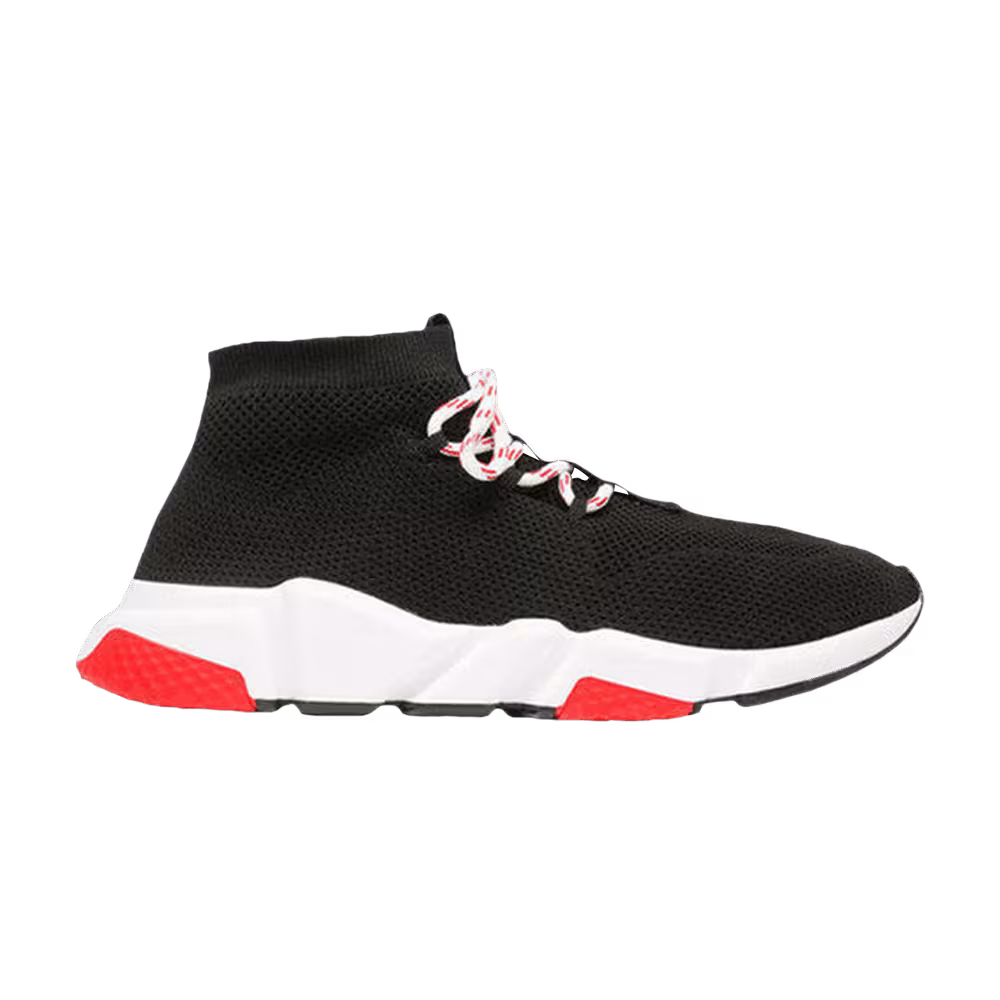 Balenciaga Women's Speed Lace Up Trainer Black Red