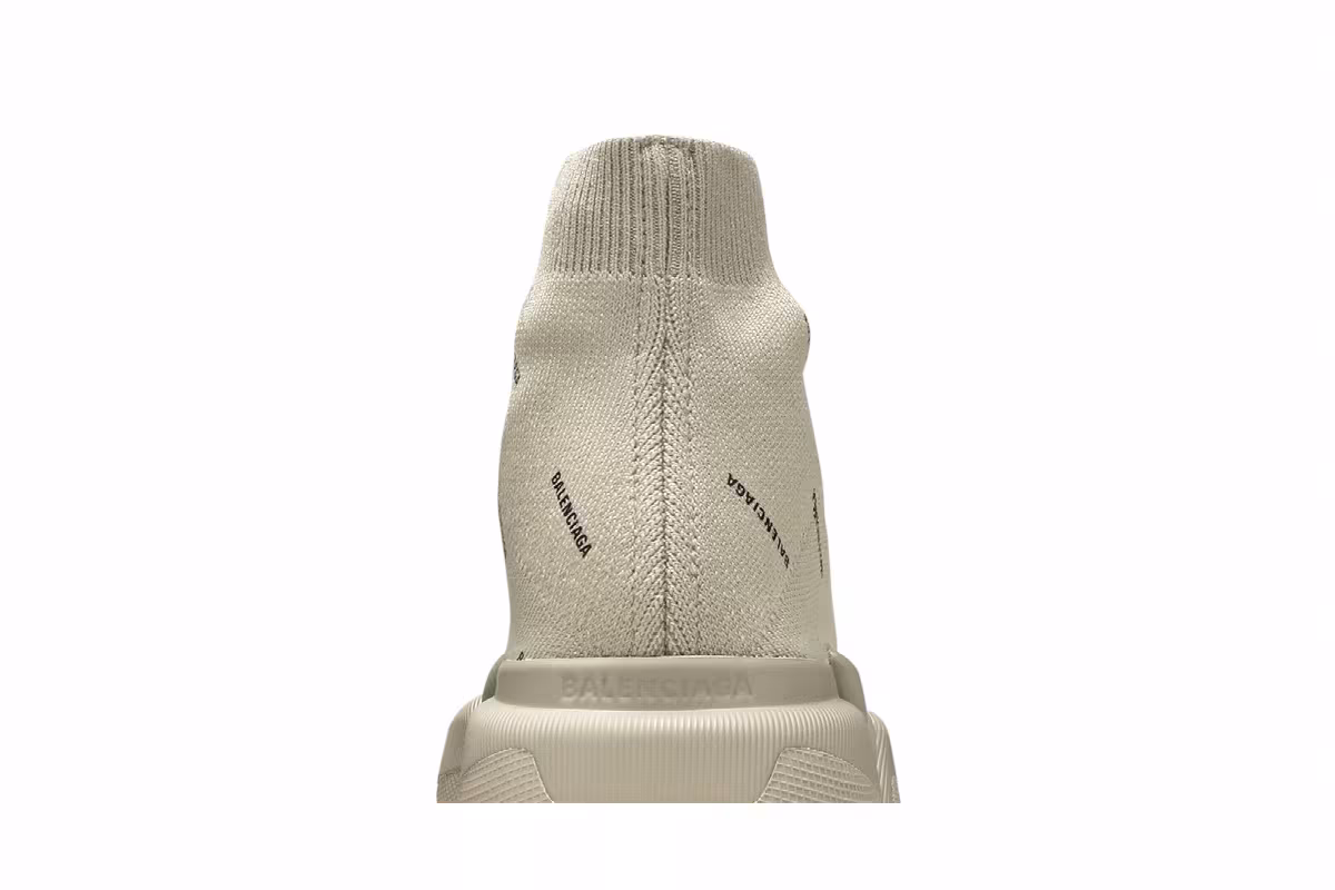 Balenciaga Women's Speed 2.0 Sneaker Allover Logo - Sand, view 8