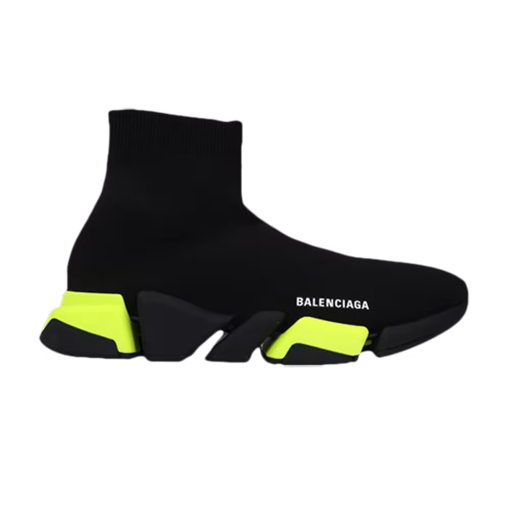 Balenciaga Speed 2.0 Sneaker Black Fluo Yellow