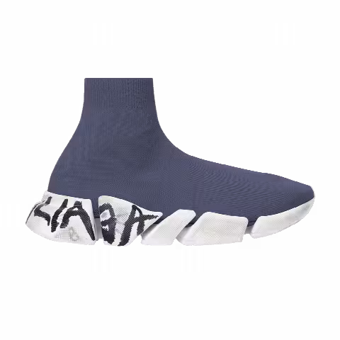 Balenciaga Speed 2.0 Sneaker 'Worn-Out Graffiti - Dark Grey'