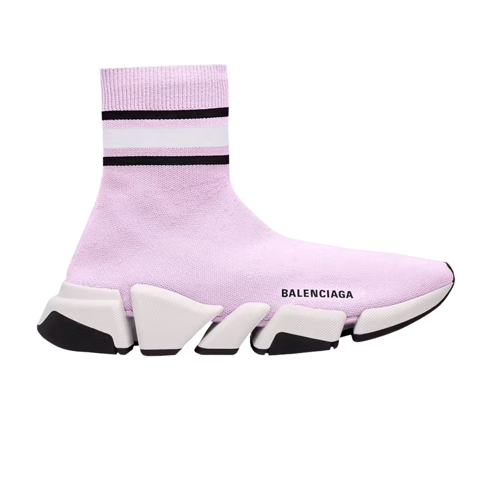 Balenciaga Women's Speed 2.0 Trainer Stripped - Purple