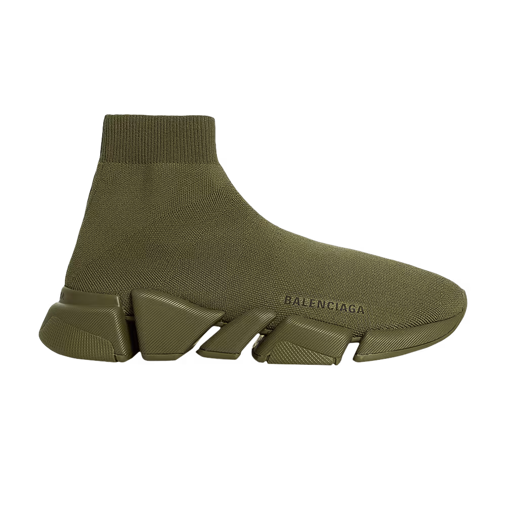 Balenciaga Women's Speed 2.0 Sneaker Dark Khaki