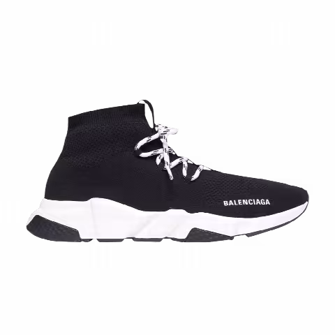 Balenciaga Wmns Speed Lace Up Sneaker 'Black White'