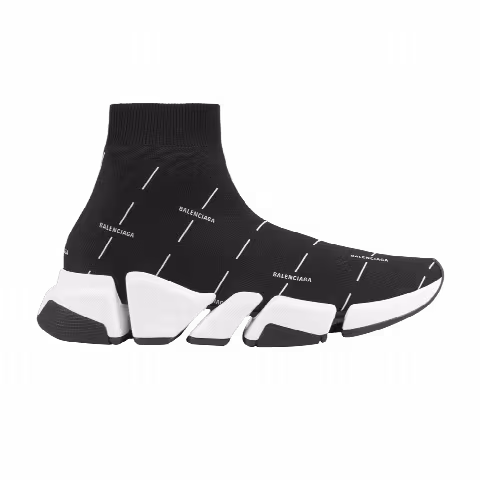 Balenciaga Wmns Speed 2.0 Sneaker 'Black Logo Licence Printed'