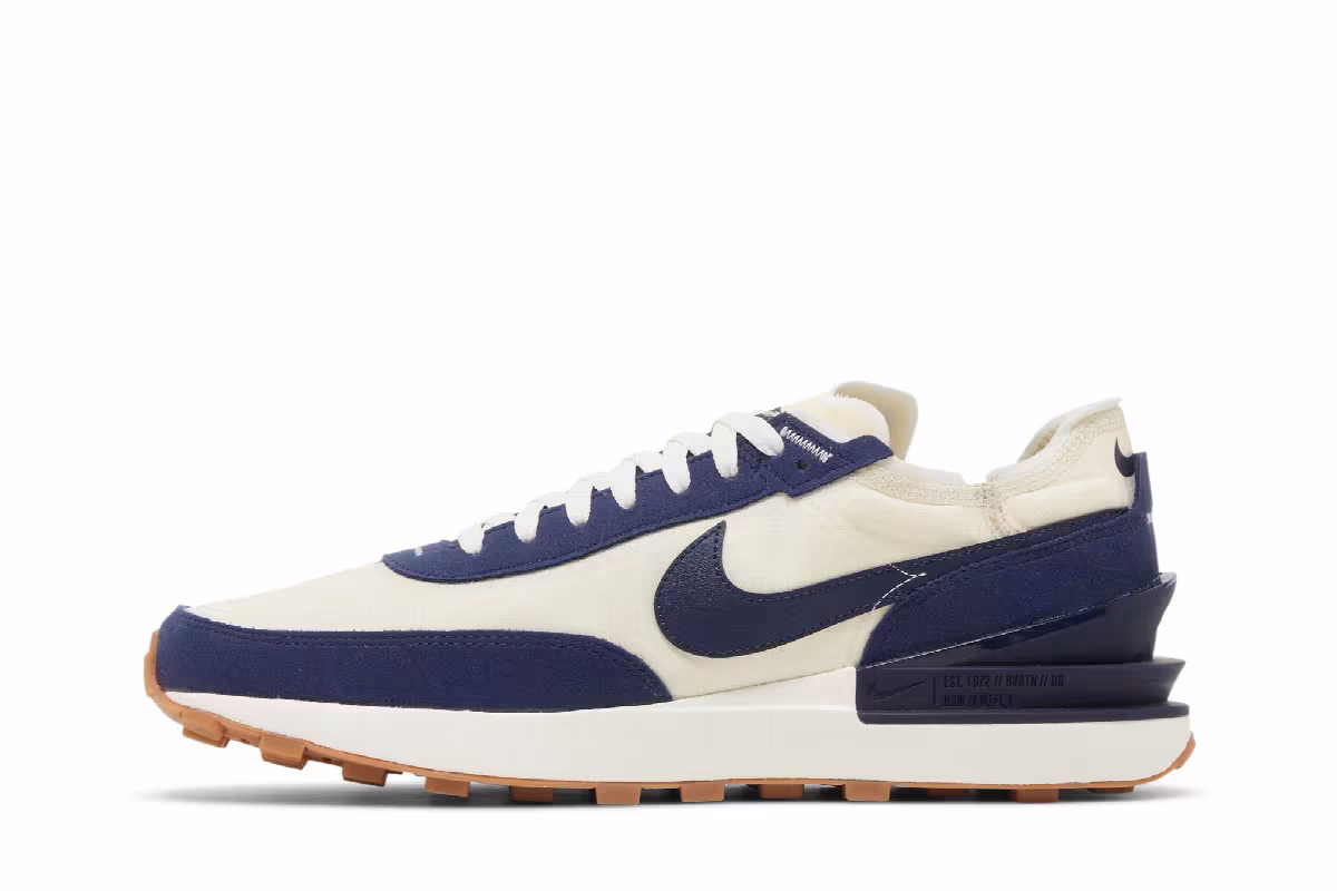 Nike Waffle One SE Midnight Navy Coconut Milk, view 4