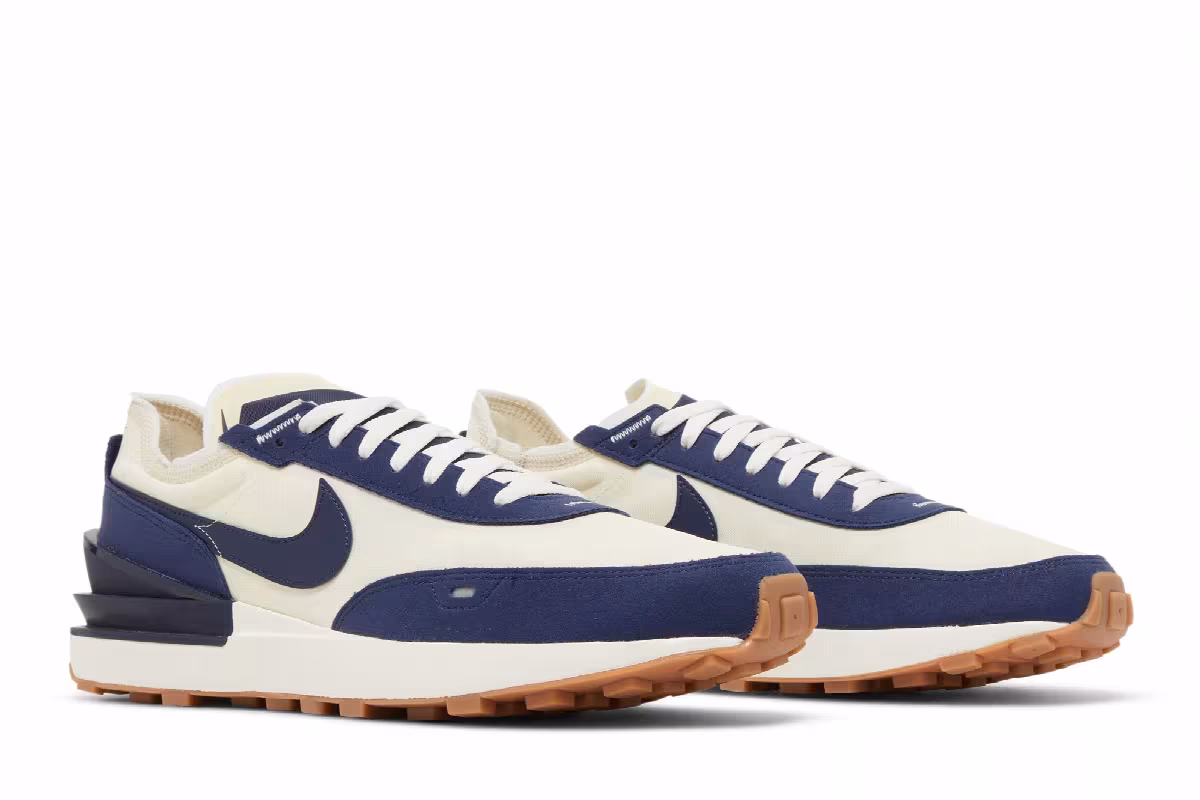 Nike Waffle One SE Midnight Navy Coconut Milk, view 9