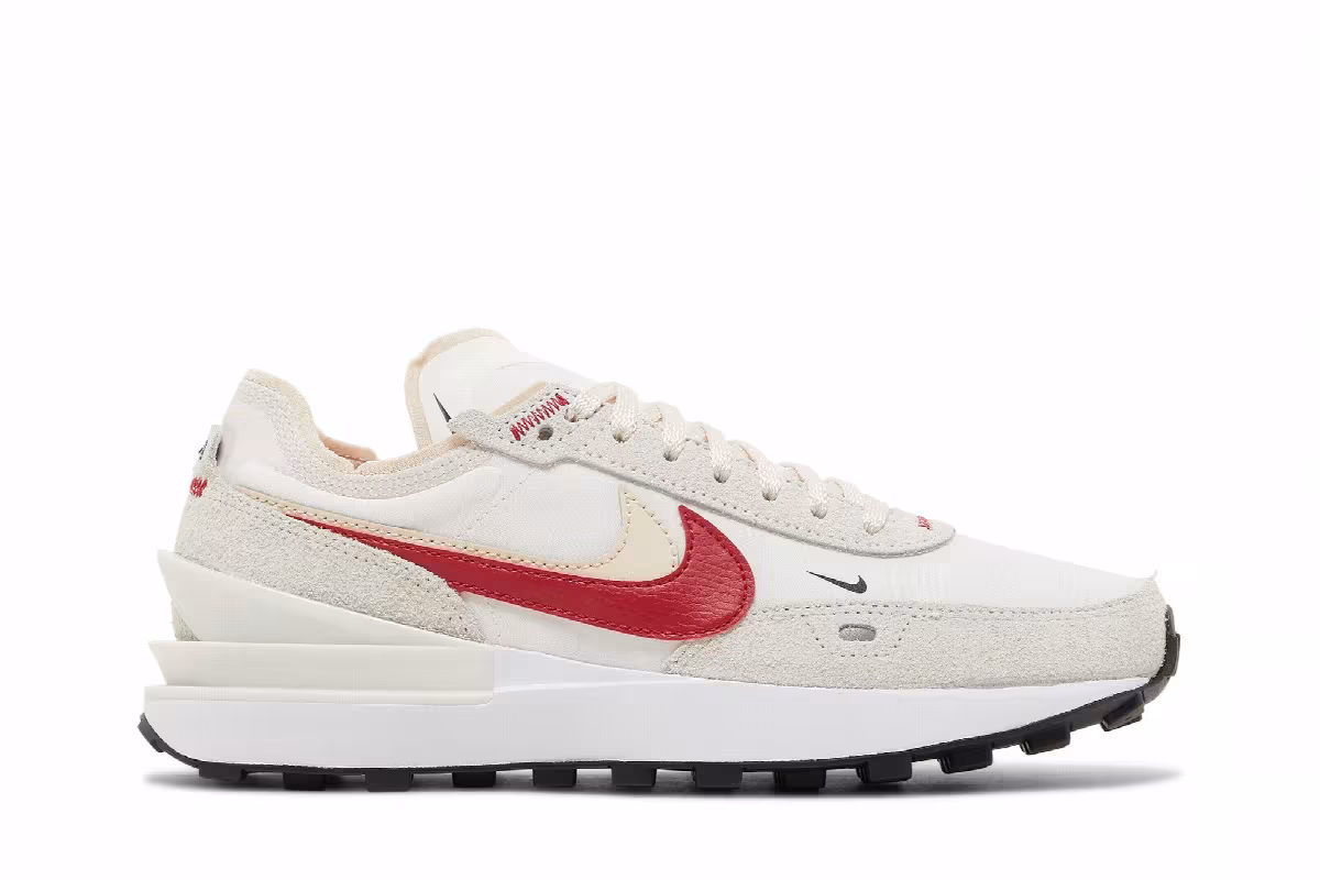 Nike Women's Waffle One SE Sail Gym Red, view 2