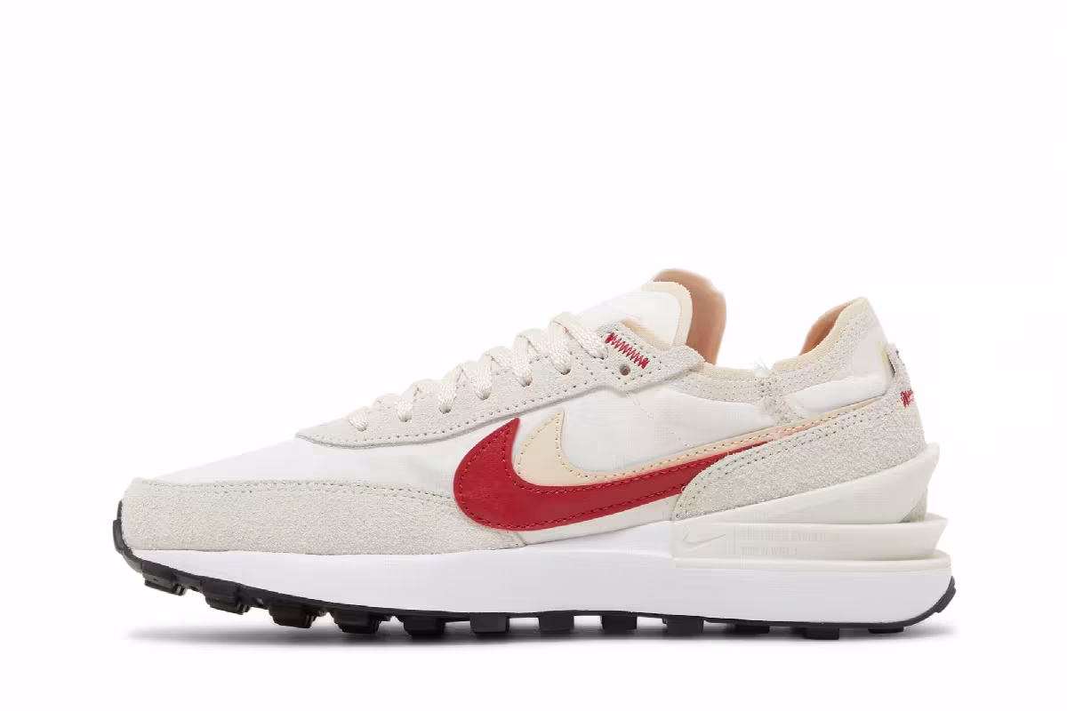 Nike Women's Waffle One SE Sail Gym Red, view 4