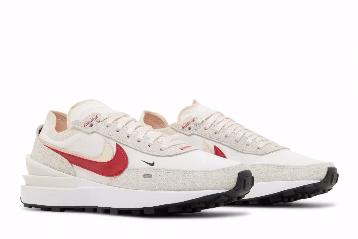 Nike Women's Waffle One SE Sail Gym Red, view 9