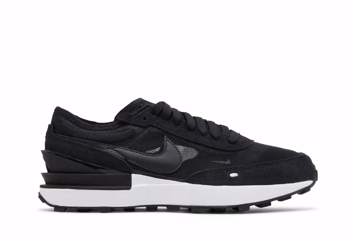 Nike Waffle One GS Black, view 2