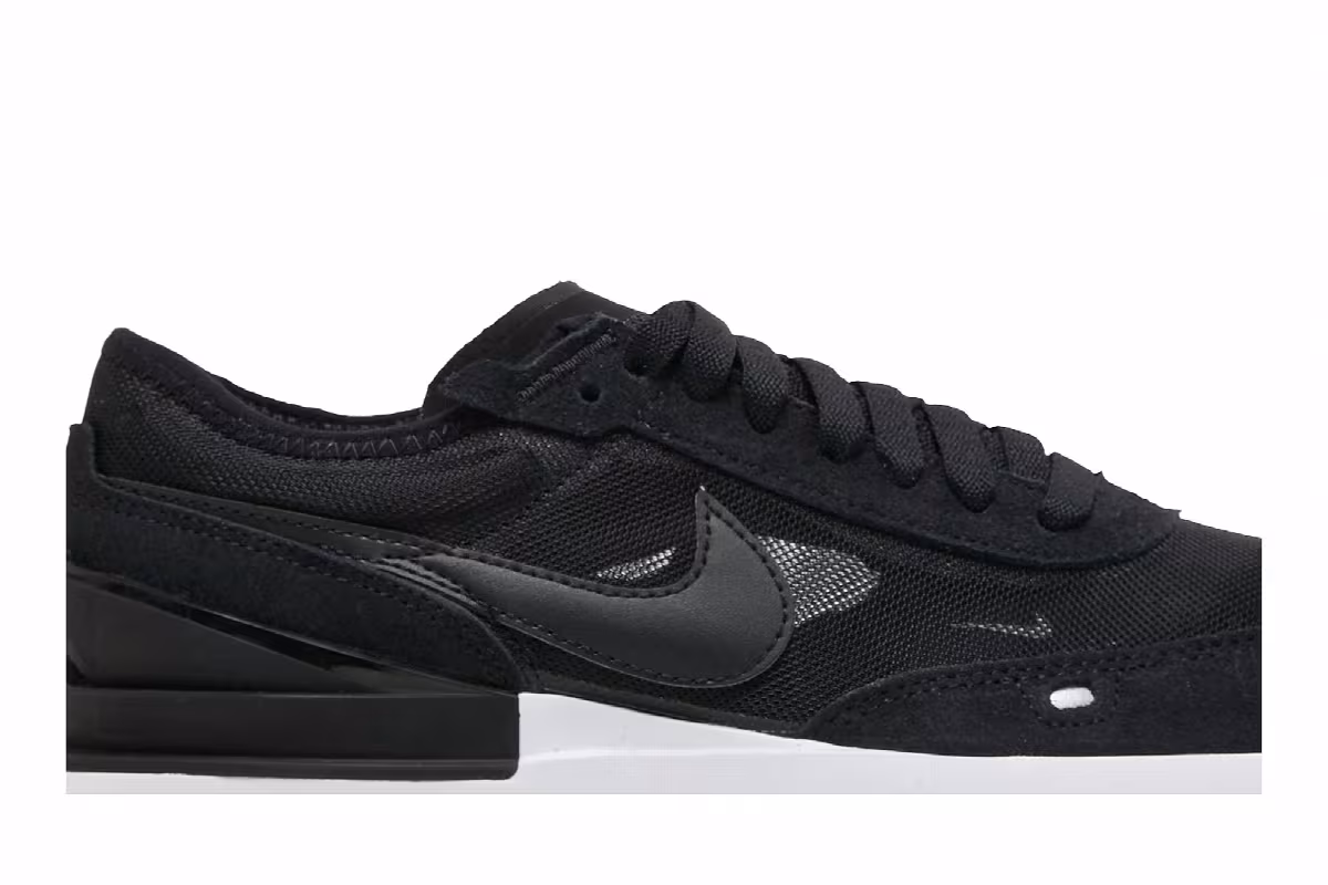 Nike Waffle One GS Black, view 3