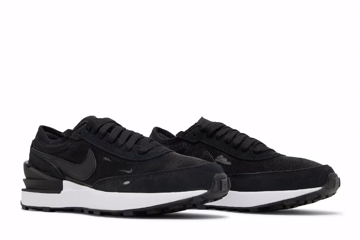 Nike Waffle One GS Black, view 9