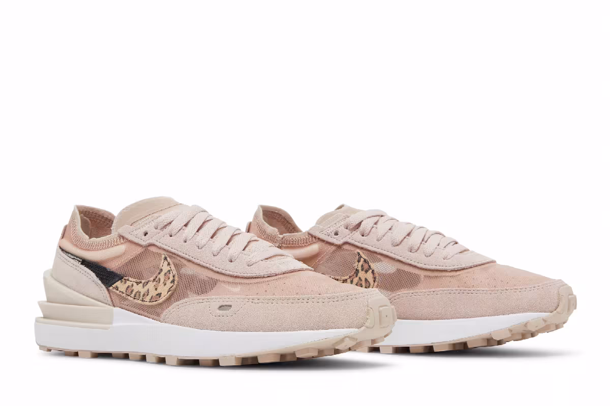 Nike Women's Waffle One SE Pink Leopard, view 9
