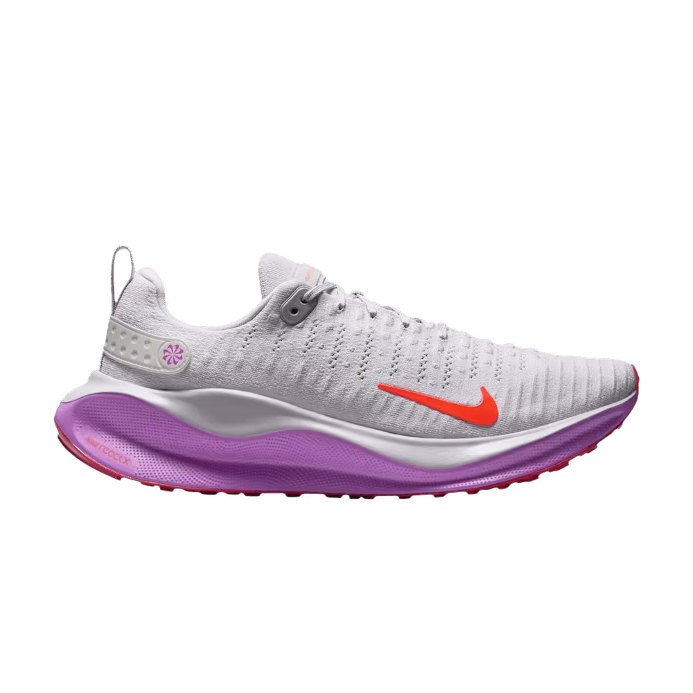 Nike React Infinity Run 4 Vast Grey Hyper Violet Bright Crimson