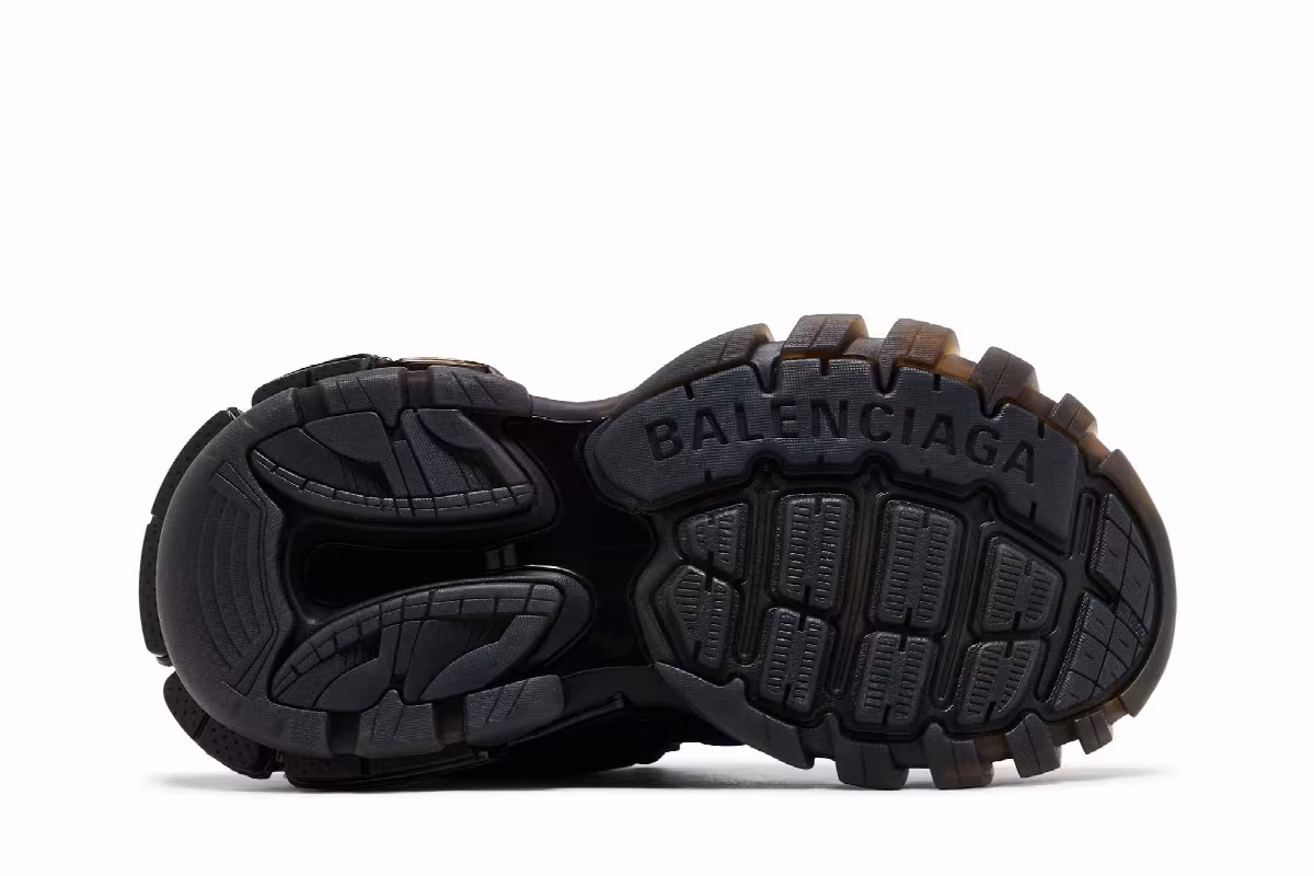 Balenciaga Women's Track Sneaker Clear Sole - Black, view 5