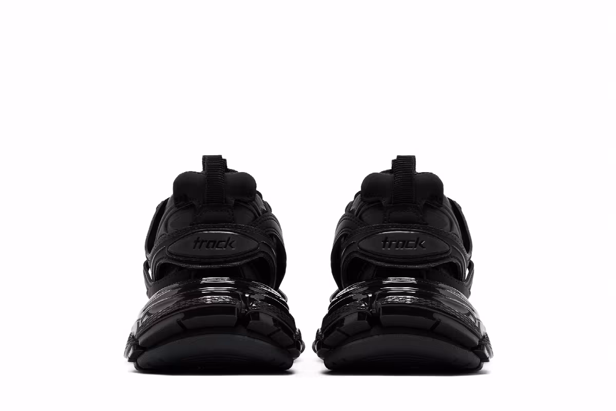 Balenciaga Women's Track Sneaker Clear Sole - Black, view 7
