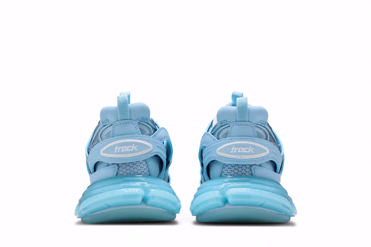 Balenciaga Track Sneaker Clear Sole - Light Blue, view 7