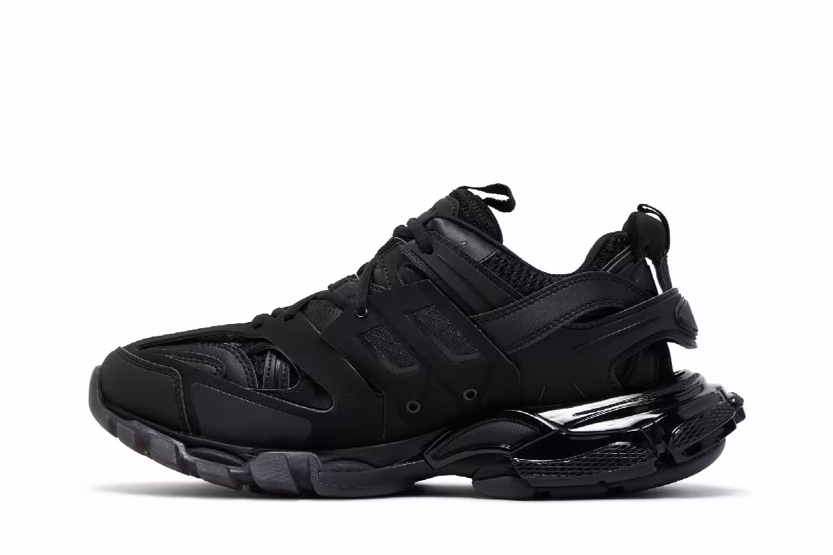 Balenciaga Track Sneaker Clear Sole - Black, view 4