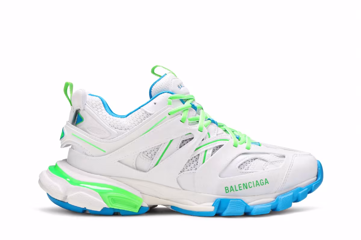 Balenciaga Track Sneaker White Green, view 2