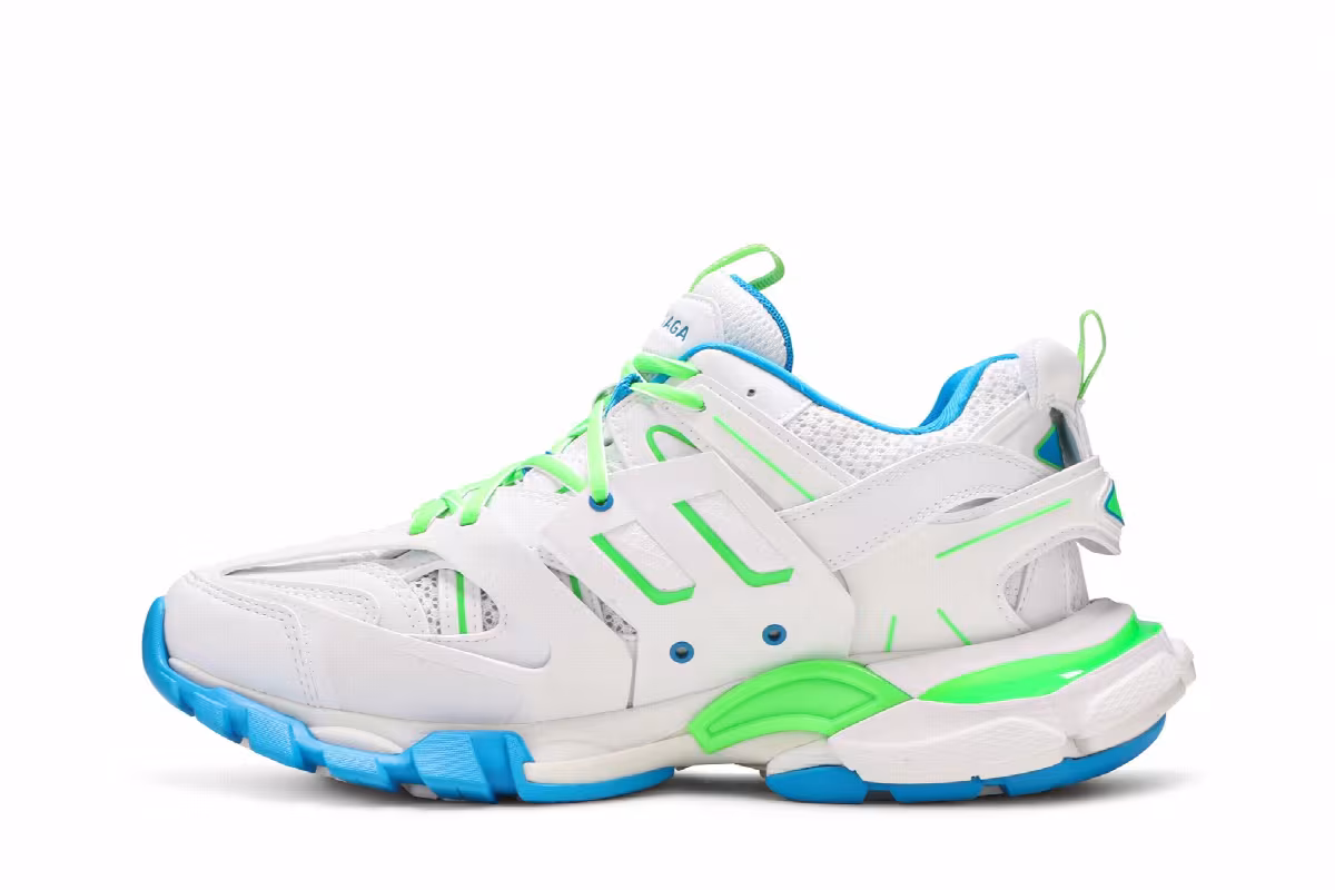 Balenciaga Track Sneaker White Green, view 4