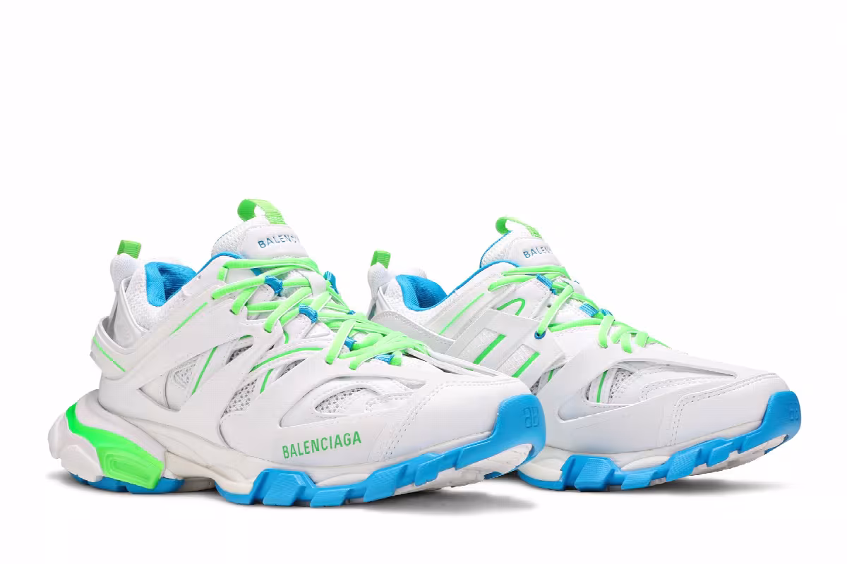 Balenciaga Track Sneaker White Green, view 9