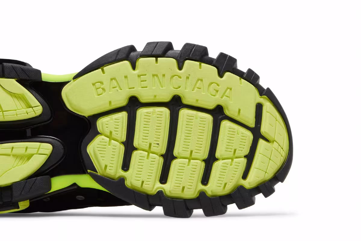 Balenciaga Track Sneaker Black Yellow, view 6