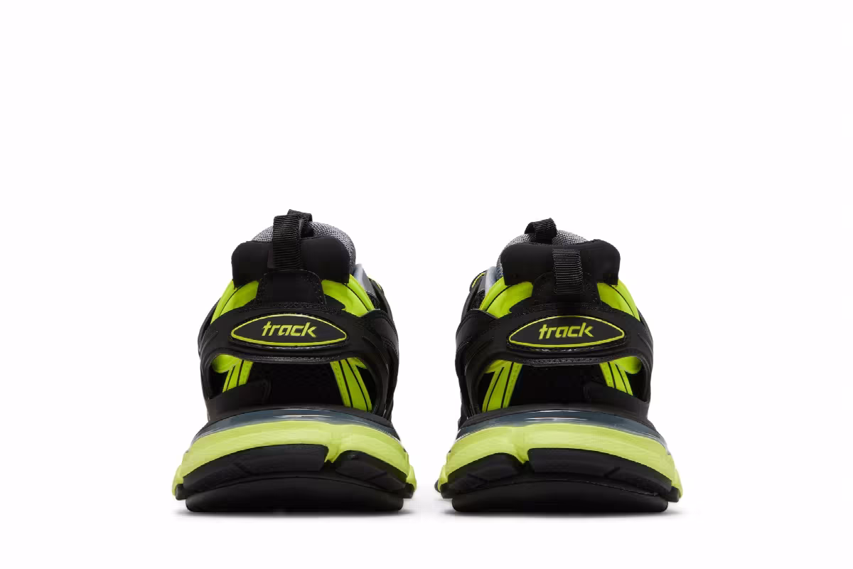 Balenciaga Track Sneaker Black Yellow, view 7