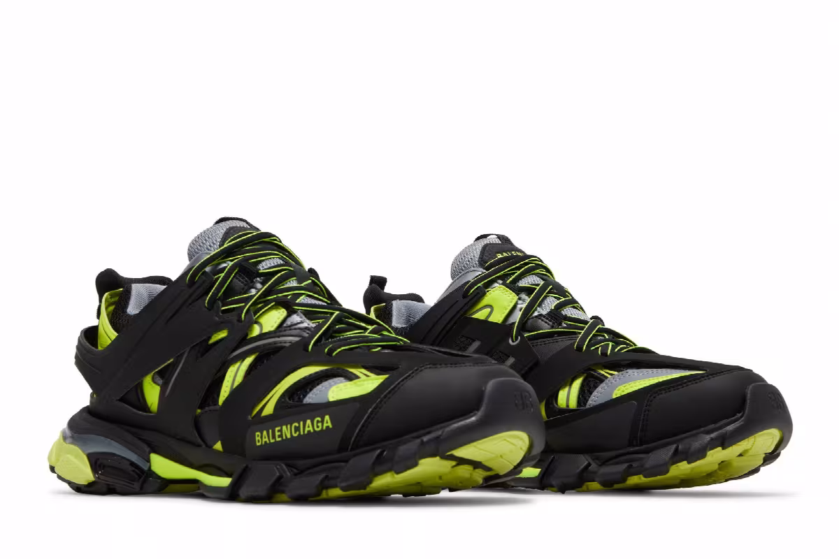 Balenciaga Track Sneaker Black Yellow, view 9