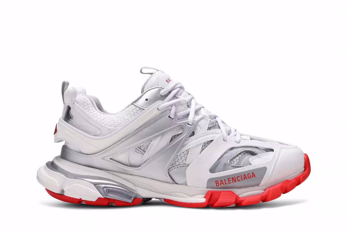 Balenciaga Track Sneaker White Red, view 2