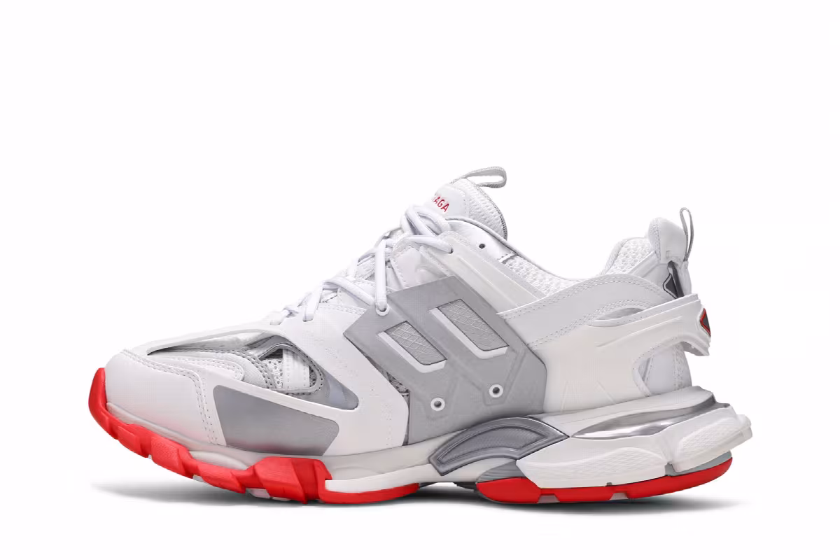 Balenciaga Track Sneaker White Red, view 4