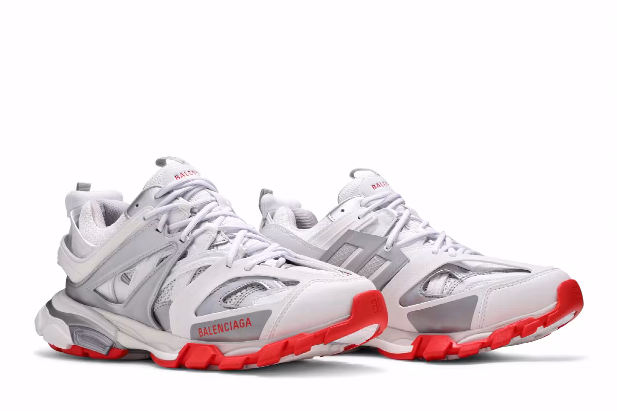 Balenciaga Track Sneaker White Red, view 9
