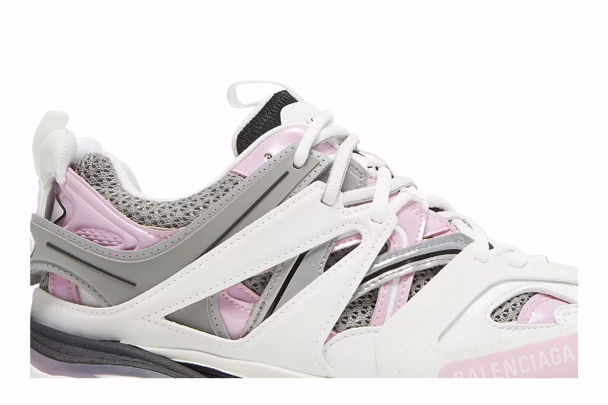 Balenciaga Women's Track Sneaker White Pink, view 3