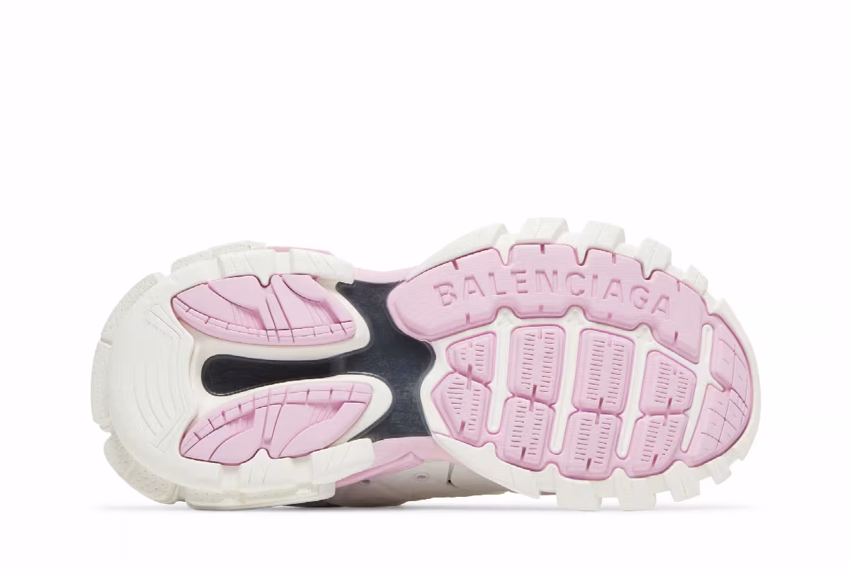 Balenciaga Women's Track Sneaker White Pink, view 5