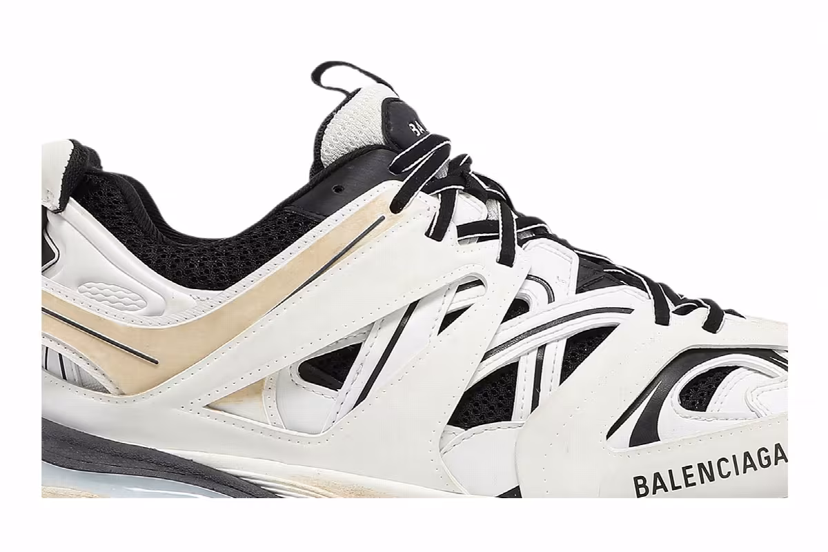 Balenciaga Track Sneaker White Black, view 3