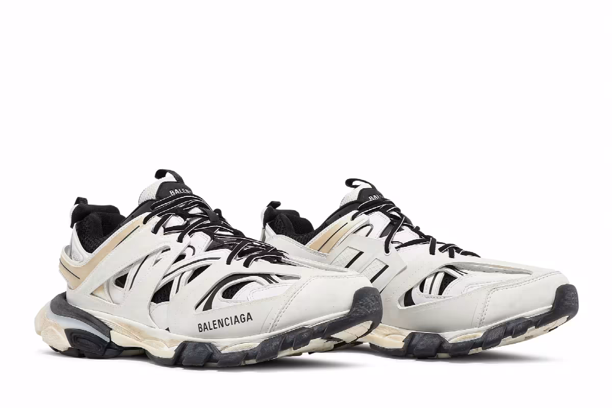Balenciaga Track Sneaker White Black, view 9