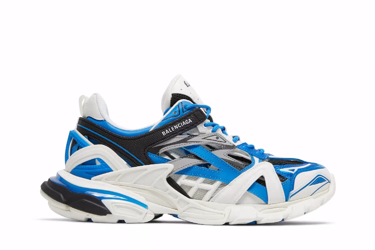 Balenciaga Track.2 Sneaker White Blue, view 2