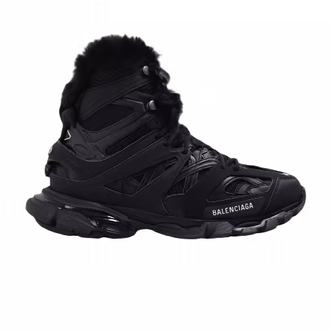 Balenciaga Track Hike High 'Faux Fur - Black'