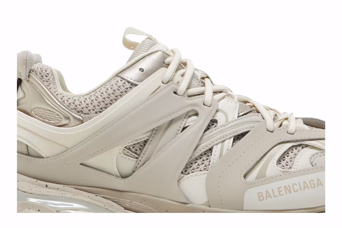 Balenciaga Track Sneaker Beige Speckled, view 3