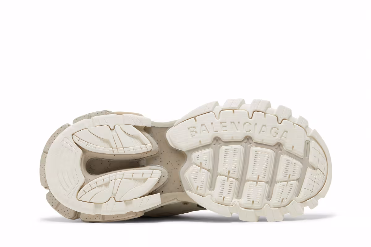 Balenciaga Track Sneaker Beige Speckled, view 5