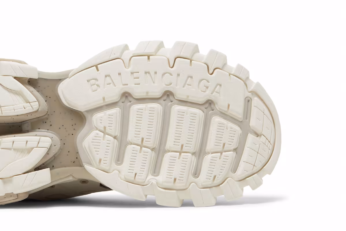 Balenciaga Track Sneaker Beige Speckled, view 6