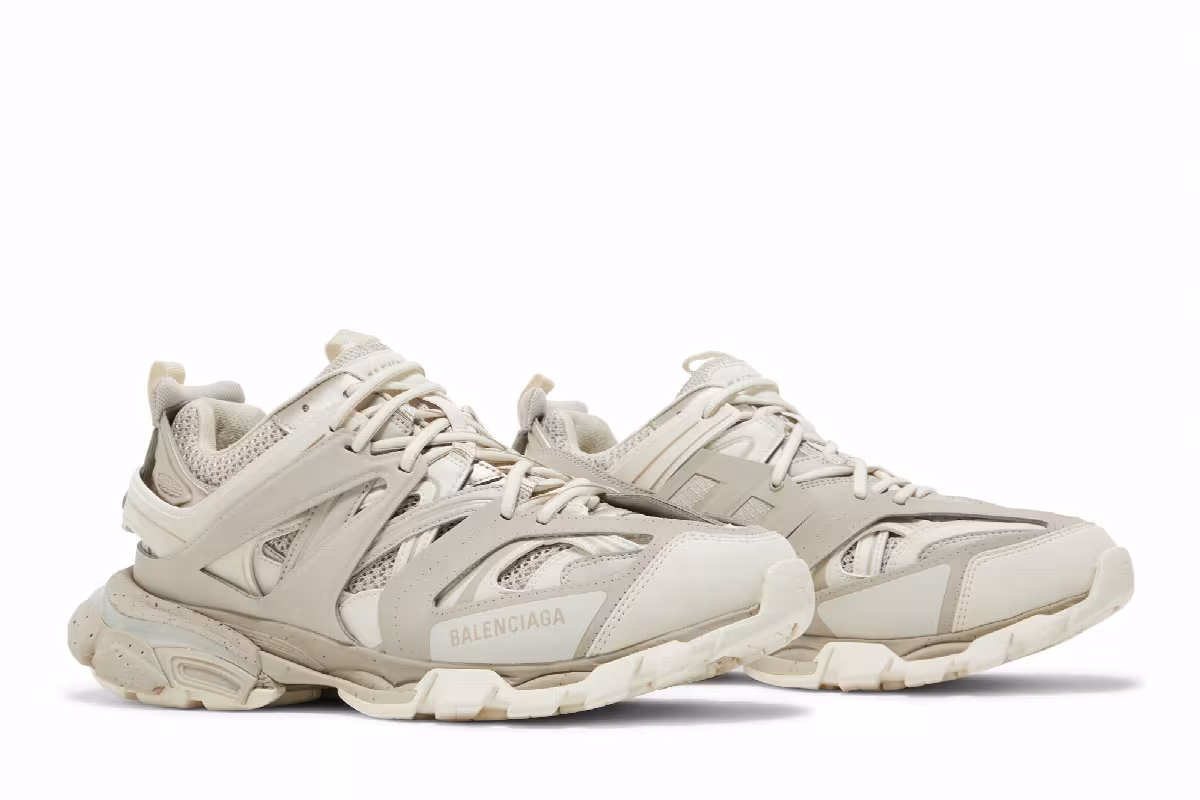 Balenciaga Track Sneaker Beige Speckled, view 9