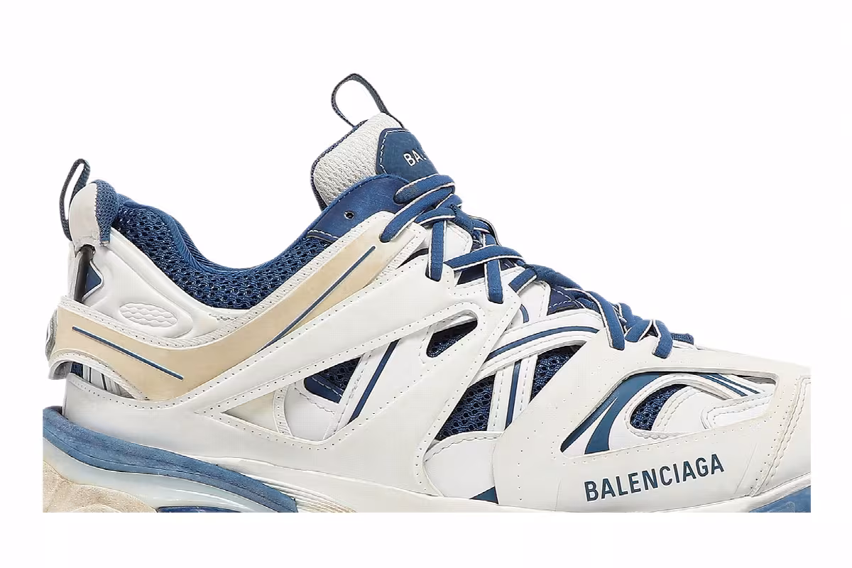 Balenciaga Track Sneaker White Blue, view 3