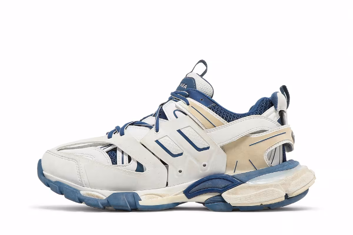 Balenciaga Track Sneaker White Blue, view 4