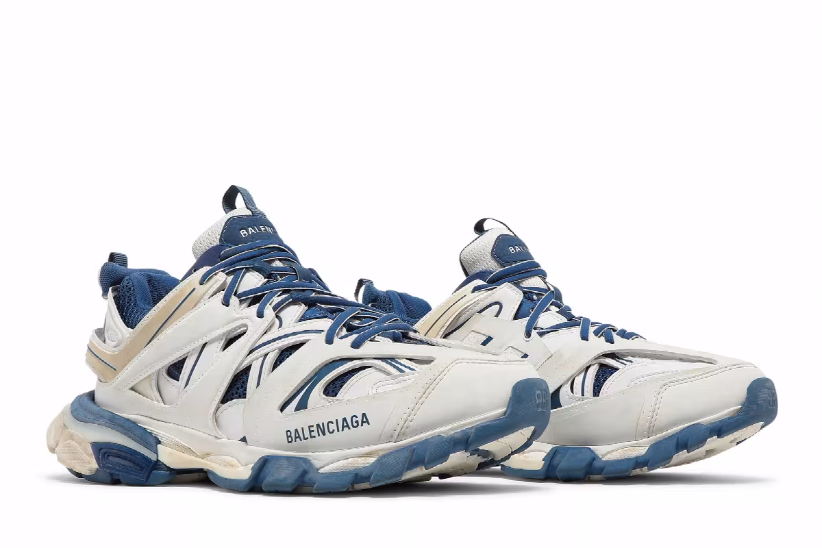 Balenciaga Track Sneaker White Blue, view 9